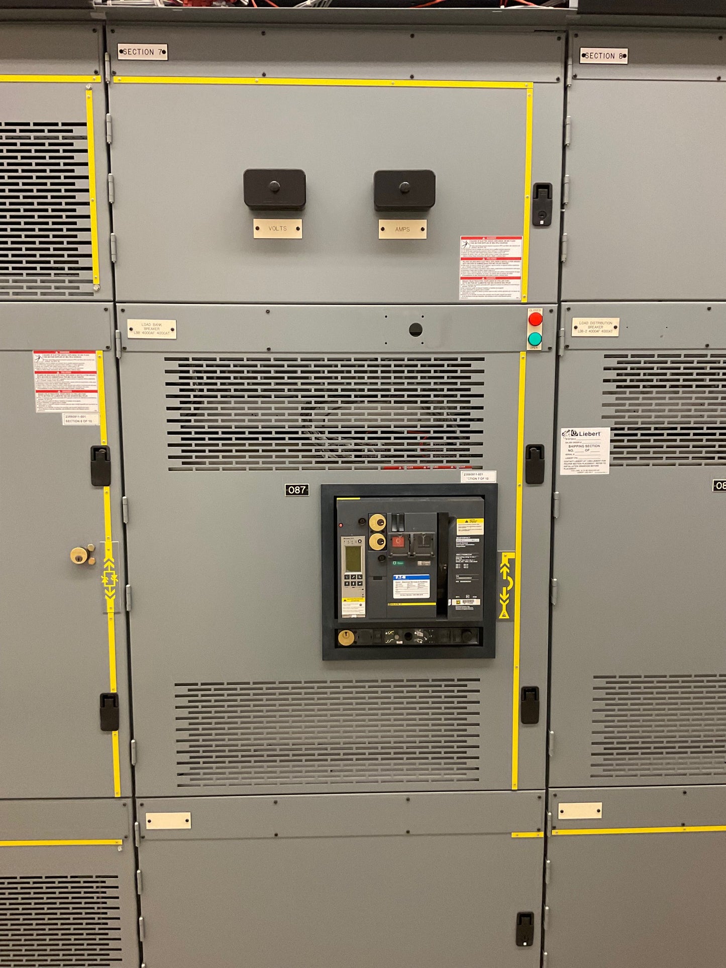Square D QED-6 Power Style 10 Section Switchgear 4000A 480/277V 60hz 3PH 23590911-001 Never Energized!