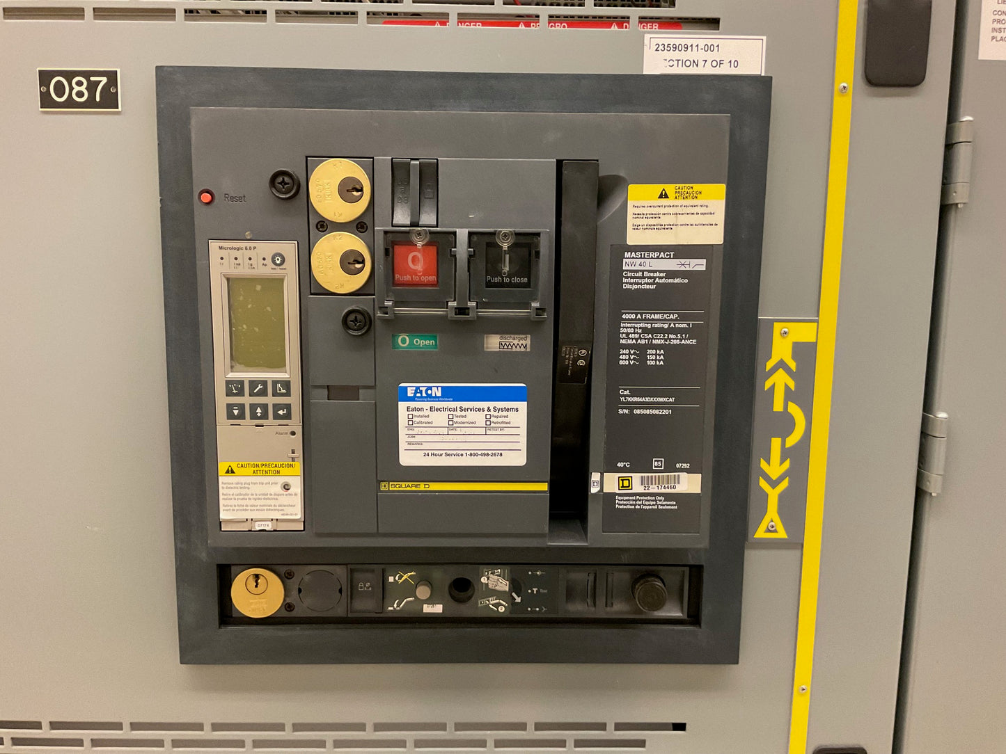 Square D QED-6 Power Style 10 Section Switchgear 4000A 480/277V 60hz 3PH 23590911-001 Never Energized!