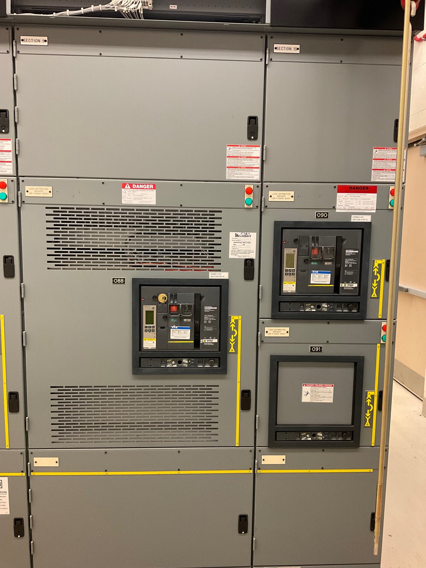 Square D QED-6 Power Style 10 Section Switchgear 4000A 480/277V 60hz 3PH 23590911-001 Never Energized!