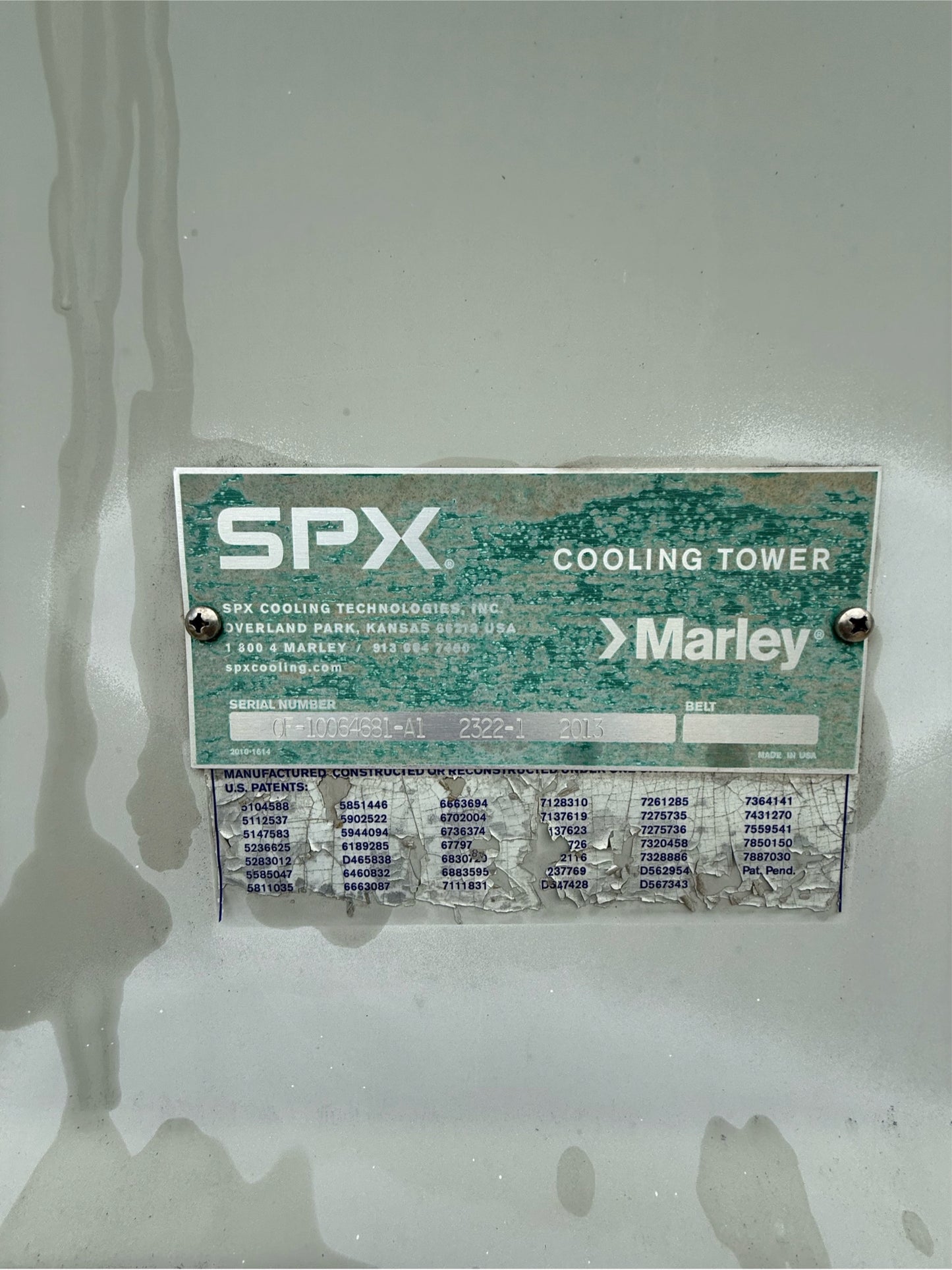 450 Ton SPX Industrial Cooling Tower Marley '13