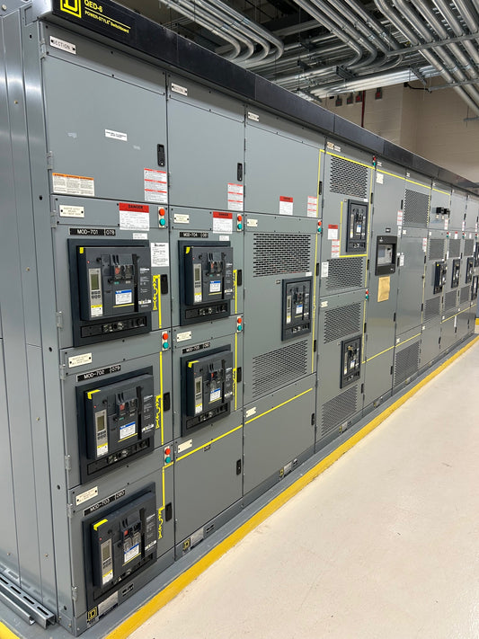 Square D QED-6 Power Style 10 Section Switchgear 4000A 480/277V 60hz 3PH 23590911-001 Never Energized!