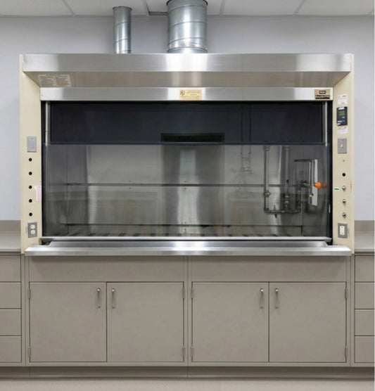 8' Jamestown Isolator Ducted Chemical Fume Hood Stainless Interior & Frame (SKU: 106888)