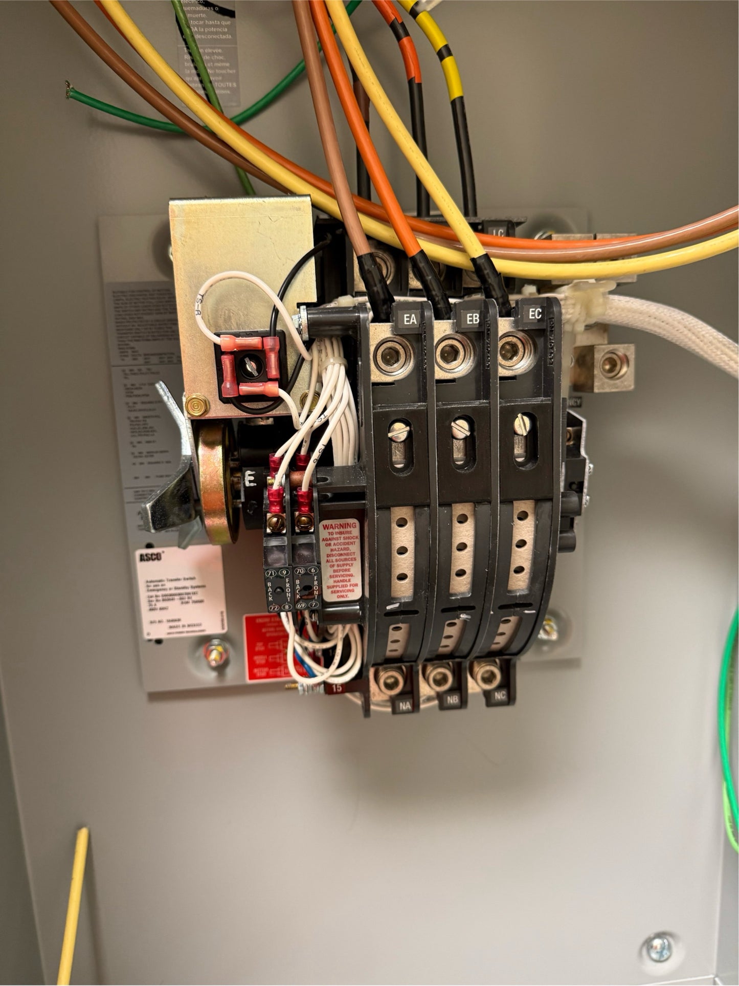 ASCO D00300030070N1XC 70A ATS Automatic Transfer Switch 480V (SKU: 110293)