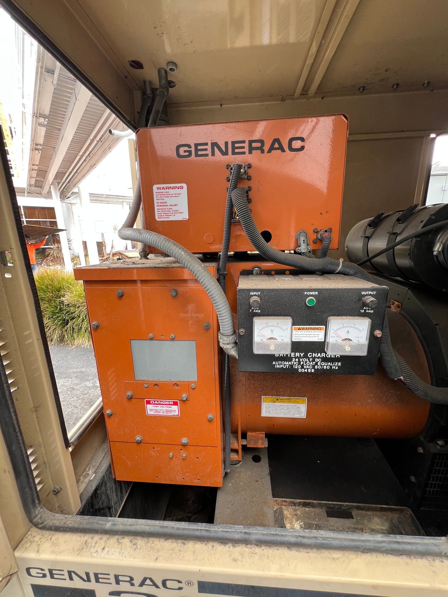80KW Generac Diesel Generator & ATS SD0080 3ph Mitsubishi 3.9L '03