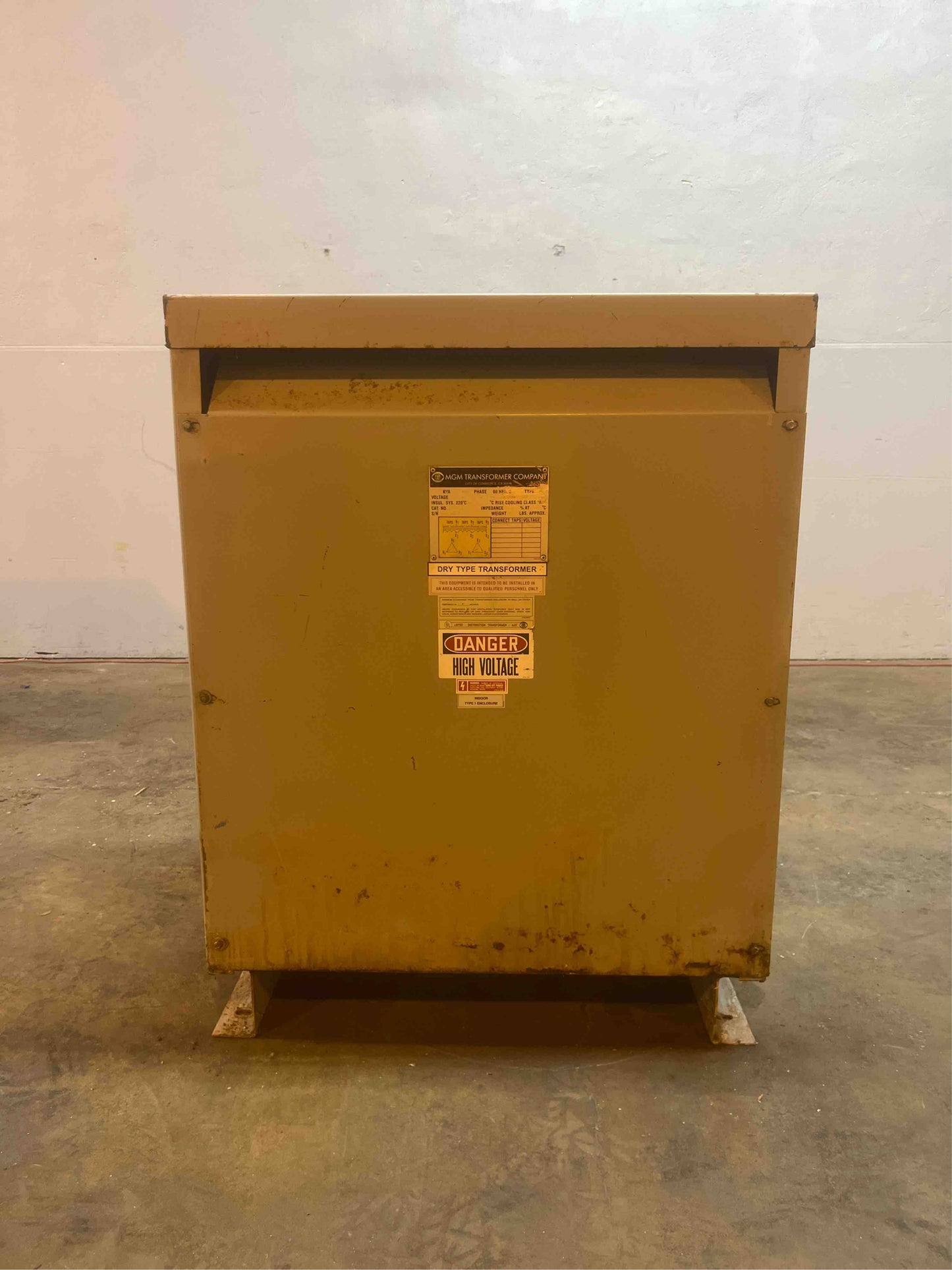 75KVA MGM Dry Type Transformer 4160v x 240v(100521)
