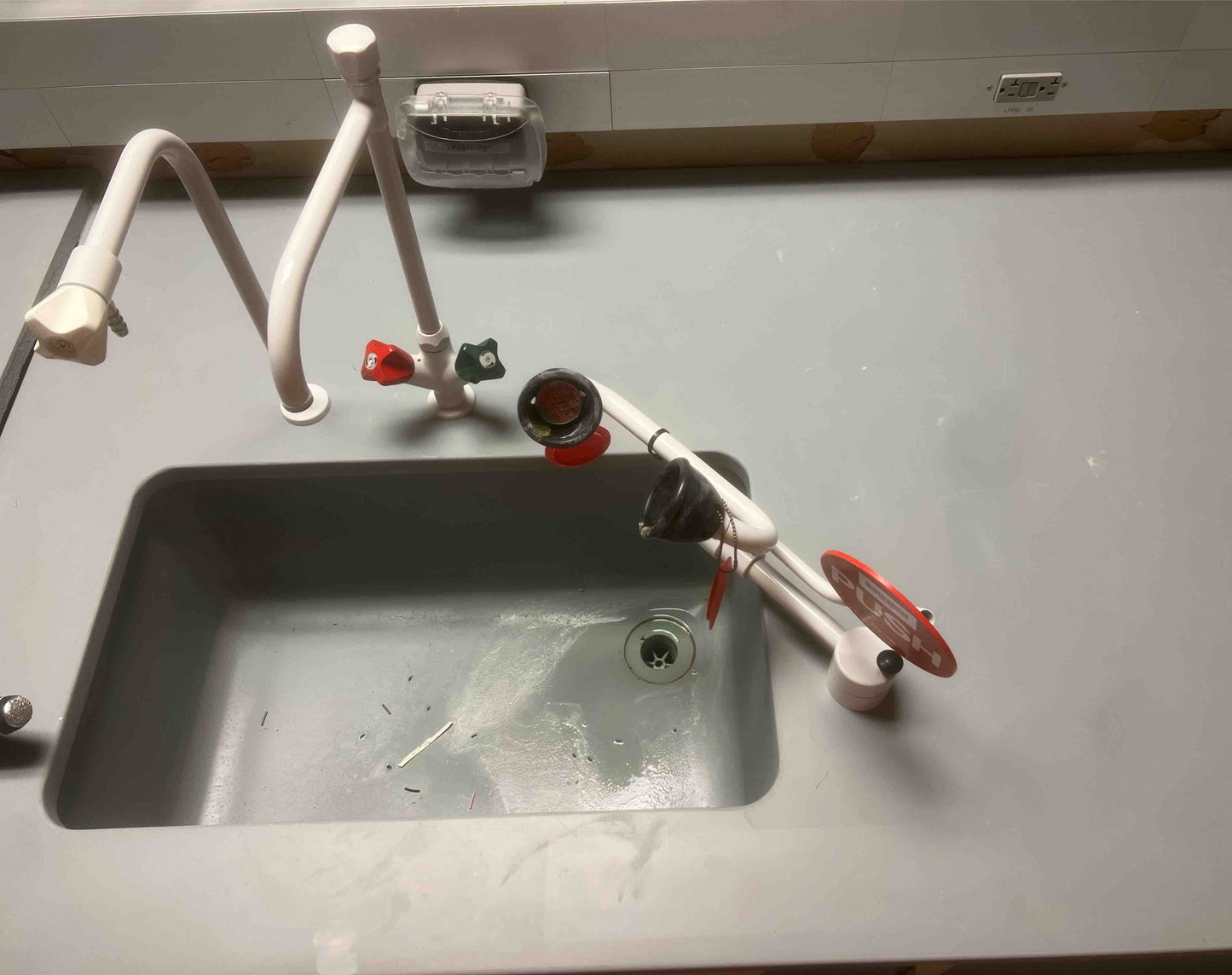 Fisher Hamilton 73" Lab Sink Casework w/ Fixtures & Eyewash (SKU: 5392AA)(5392AA)