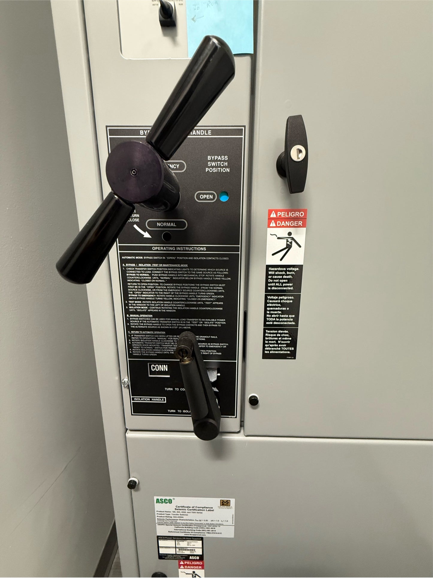 ASCO 7000 Series Power Transfer Switch JO7ATBC30230N5XC 230amp ATS (SKU: 110386)