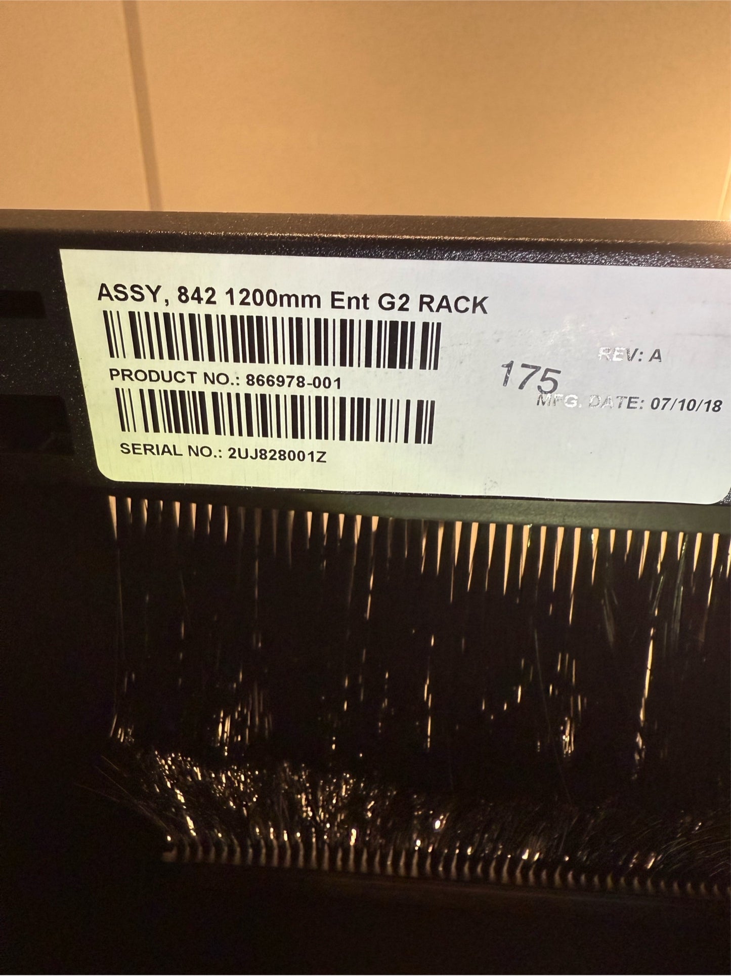 HP Server Rack HPE E842 1200mm Wide Rack Cabinet (SKU: 110394)