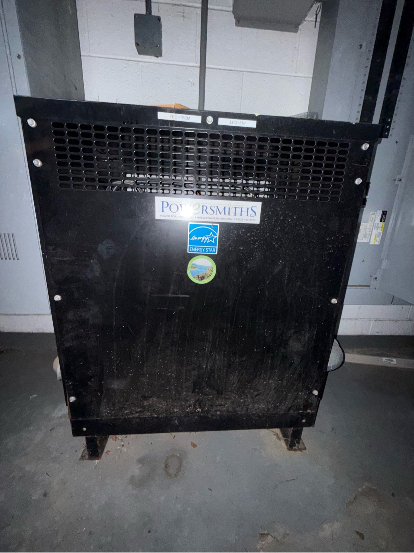 75KVA Powersmiths Transformer 21677 - TT2509 3PH 480v 208/120