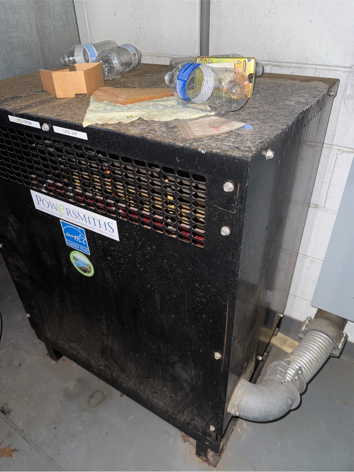 75KVA Powersmiths Transformer 21677 - TT2509 3PH 480v 208/120