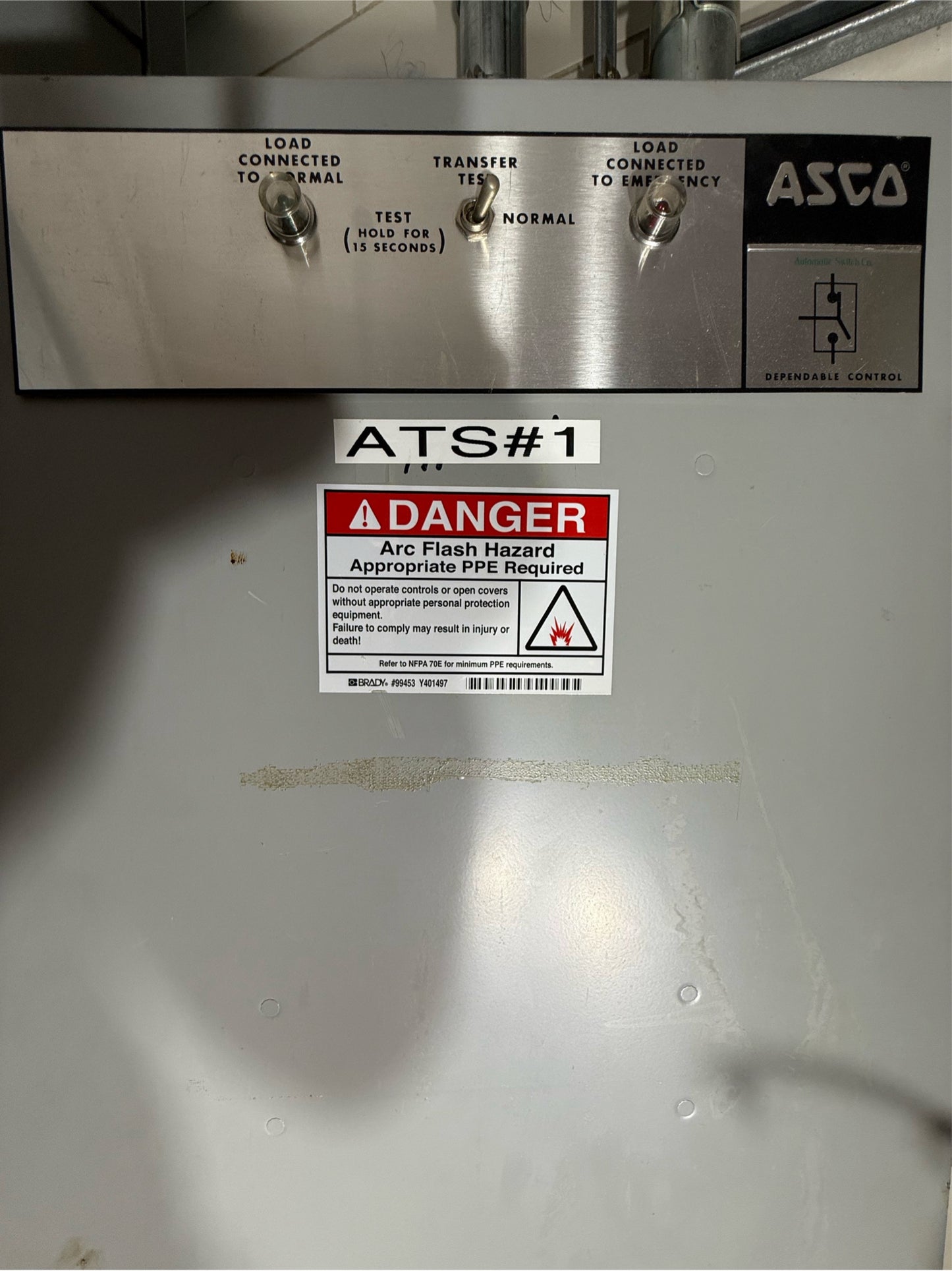ASCO Bulletin 940 ATS 400A 480Y/277V Automatic Transfer Switch C940340099C