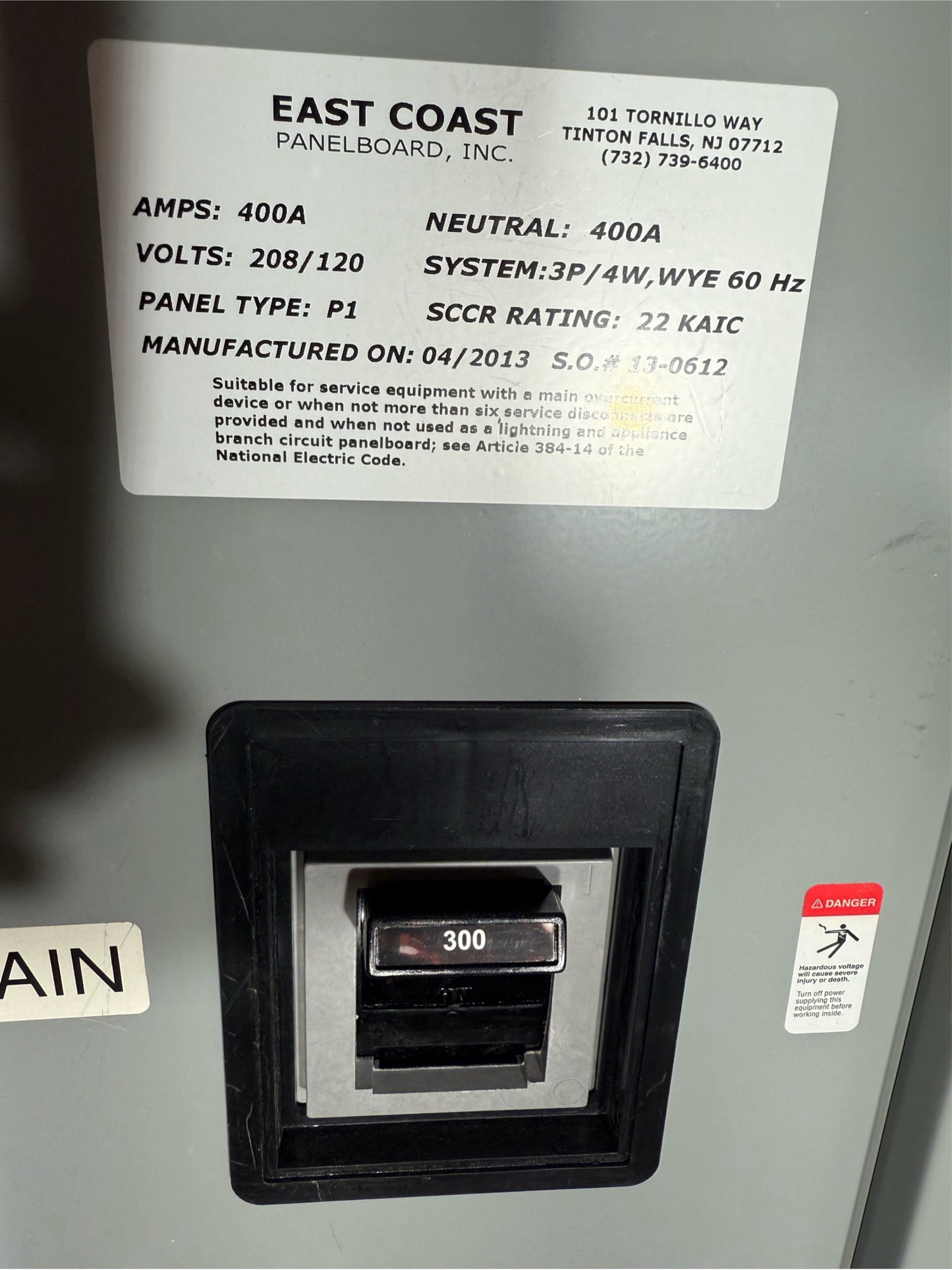 Siemens Panelboard 400A 208/120v 20 Breakers 2 Main(SKU: 110486)