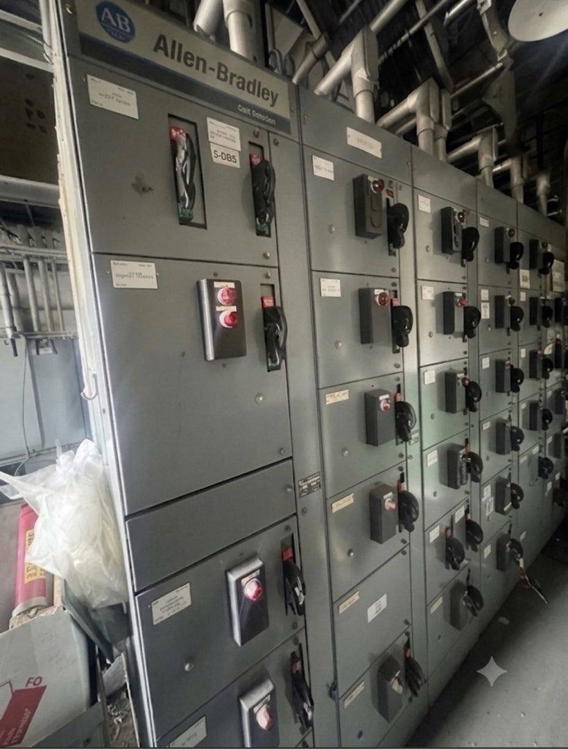 Allen-Bradley 2100 Centerline 5-Section MCC Lineup - 600V 800A - Multi-Bucket Array