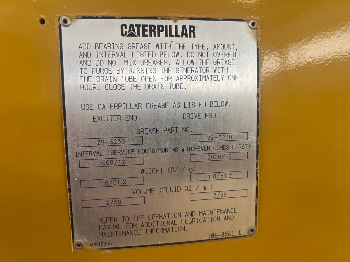 New Surplus Caterpillar 1330KW Generator End - DPC1142