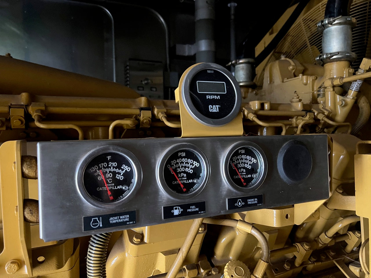 1200KW Cat 3512 Generator 4160V 537Hrs '96 Caterpillar Engine
