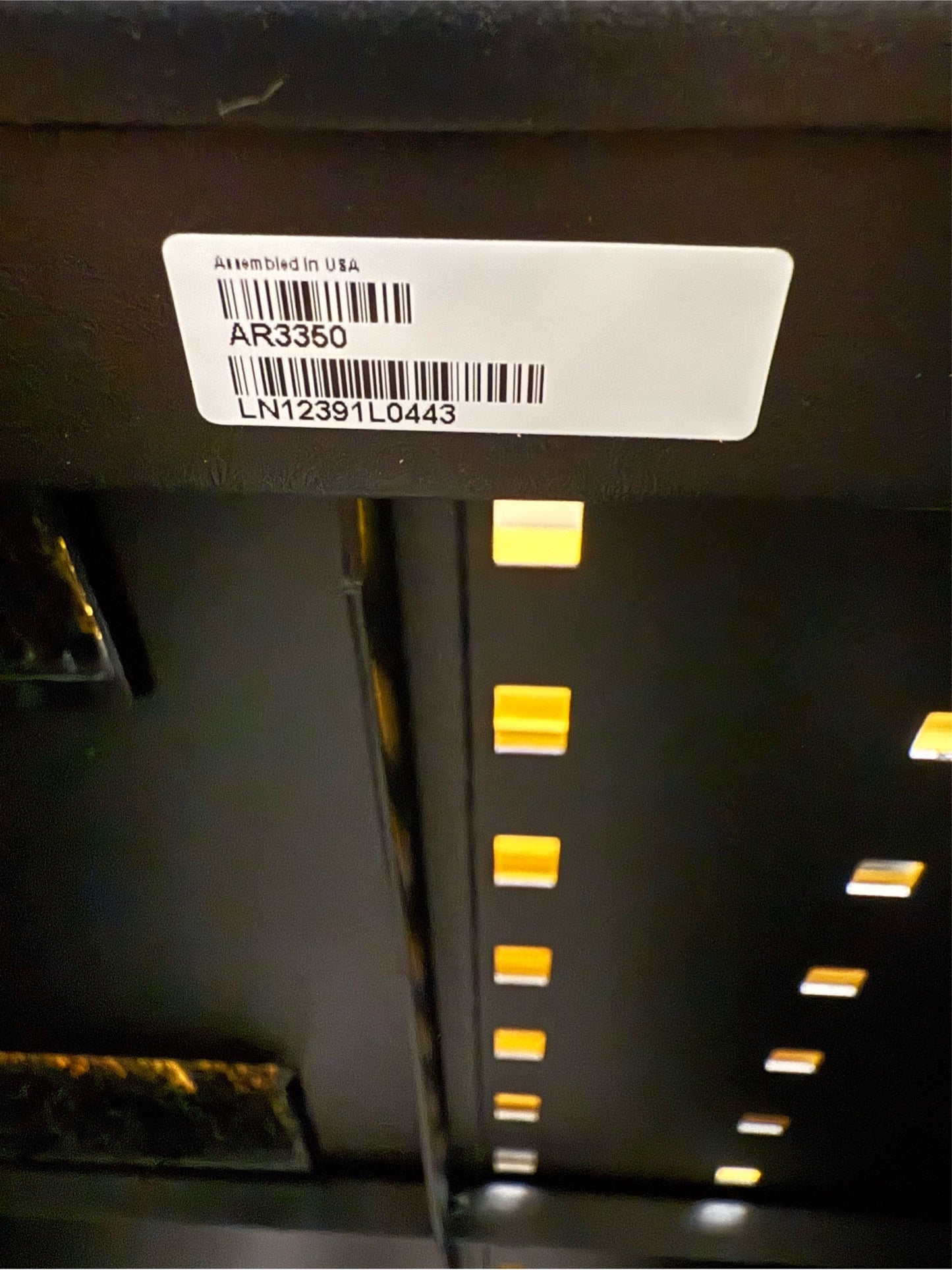 APC Black Enclosed Server Rack AR3360 No sides