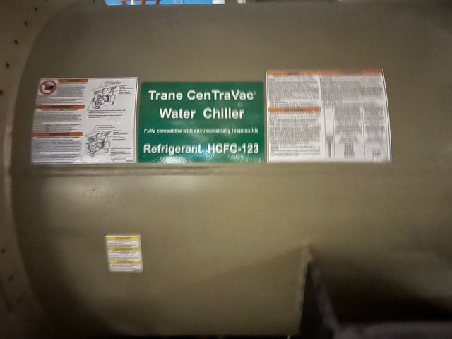 1200 Ton Trane Water Chillers CVHF1300 ’17 Good Working 15K/20K Hrs AUG Removal