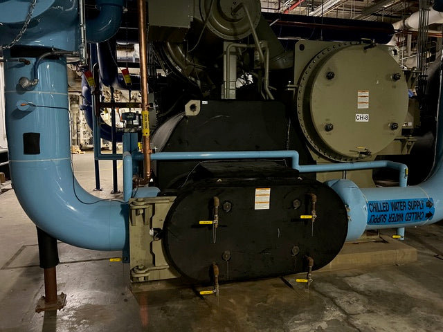1200 Ton Trane Water Chillers CVHF1300 ’17 Good Working 15K/20K Hrs AUG Removal