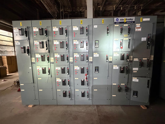 Allen Bradley Centerline 2100 7 Section MCC Motor Control Center 800A 600V
