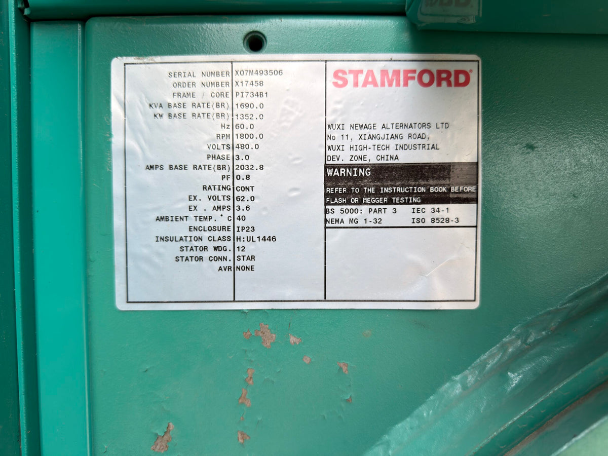 Like New Cummins QST30-G5 1000KW Tier 2 Diesel Generator Set - DPC1026
