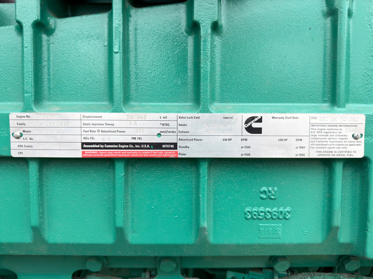 Like New Cummins QST30-G5 1000KW Tier 2 Diesel Generator Set - DPC1026