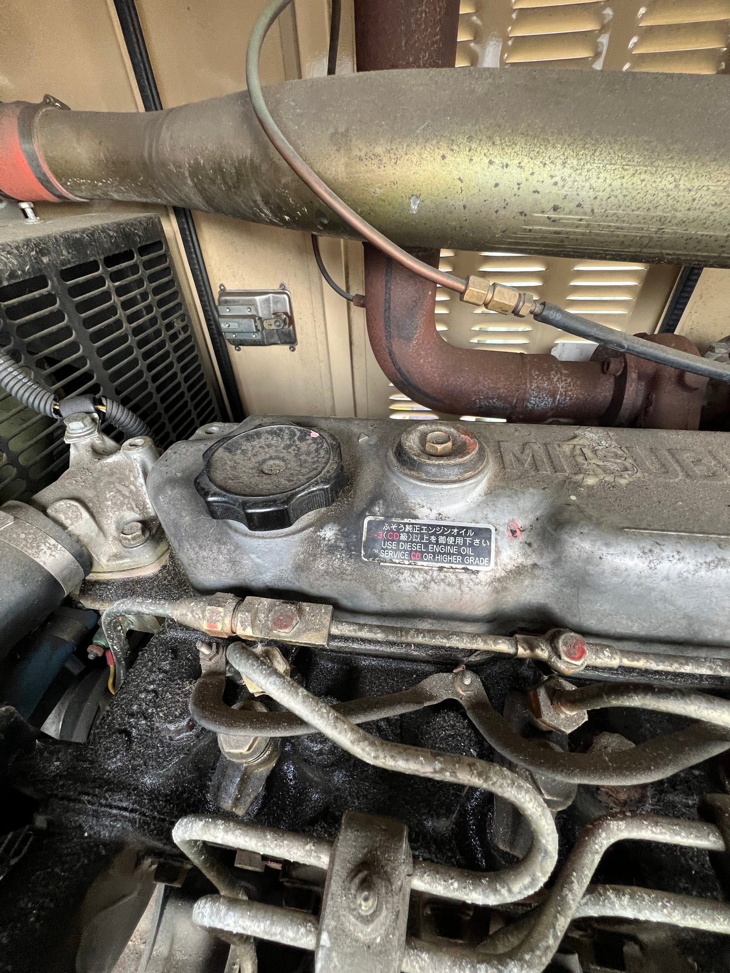 80KW Generac Diesel Generator & ATS SD0080 3ph Mitsubishi 3.9L '03