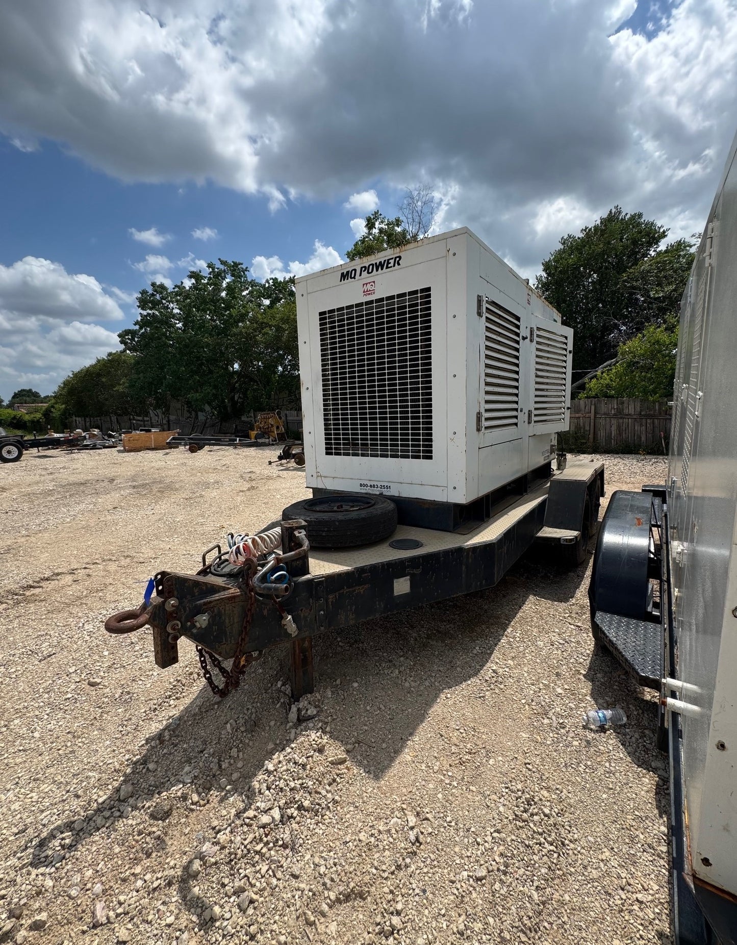 AS-IS 180KW KD200V MQ Volvo Penta Generator Set Trailer & On Board Air Compressor ALL
