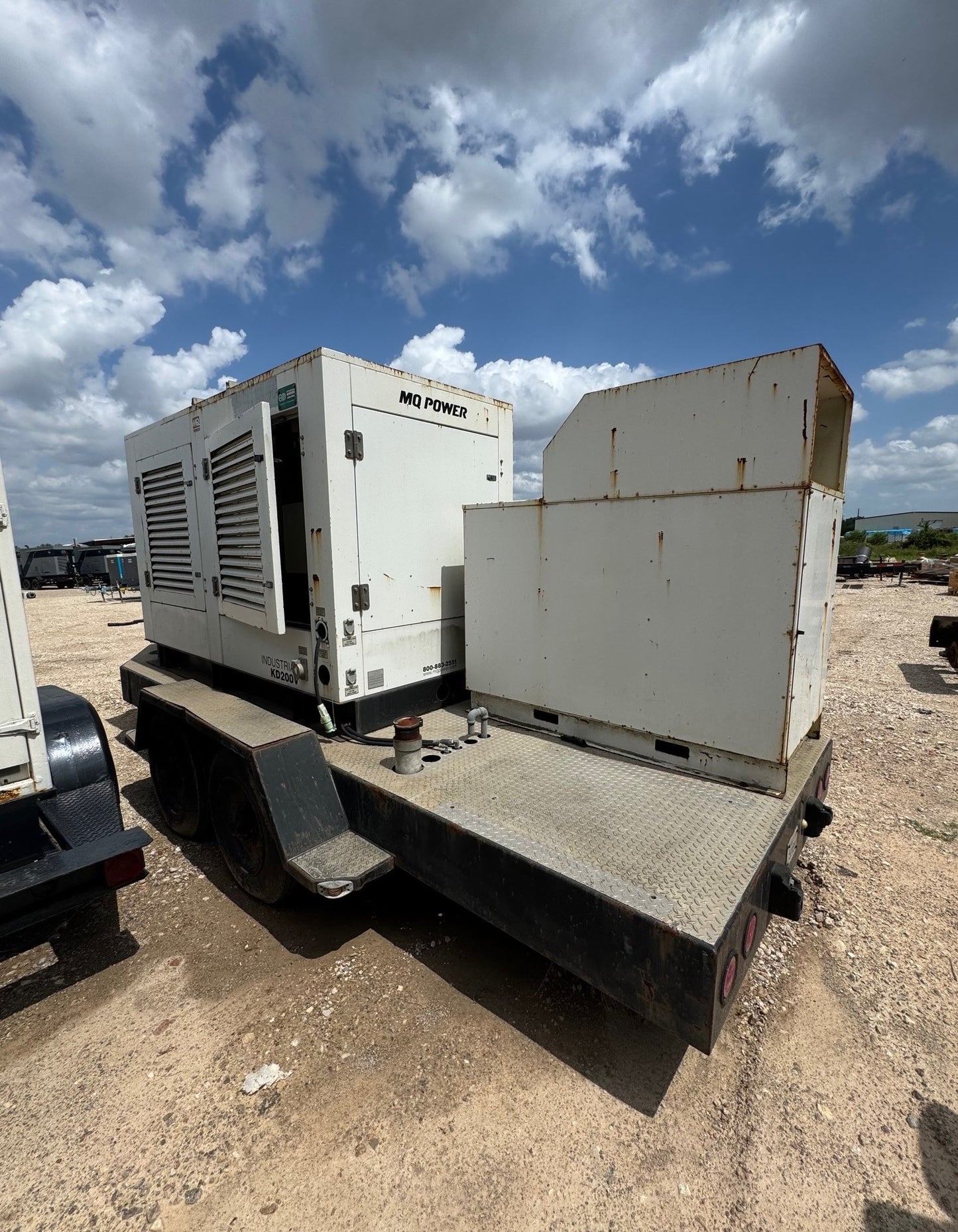 AS-IS 180KW KD200V MQ Volvo Penta Generator Set Trailer & On Board Air Compressor ALL