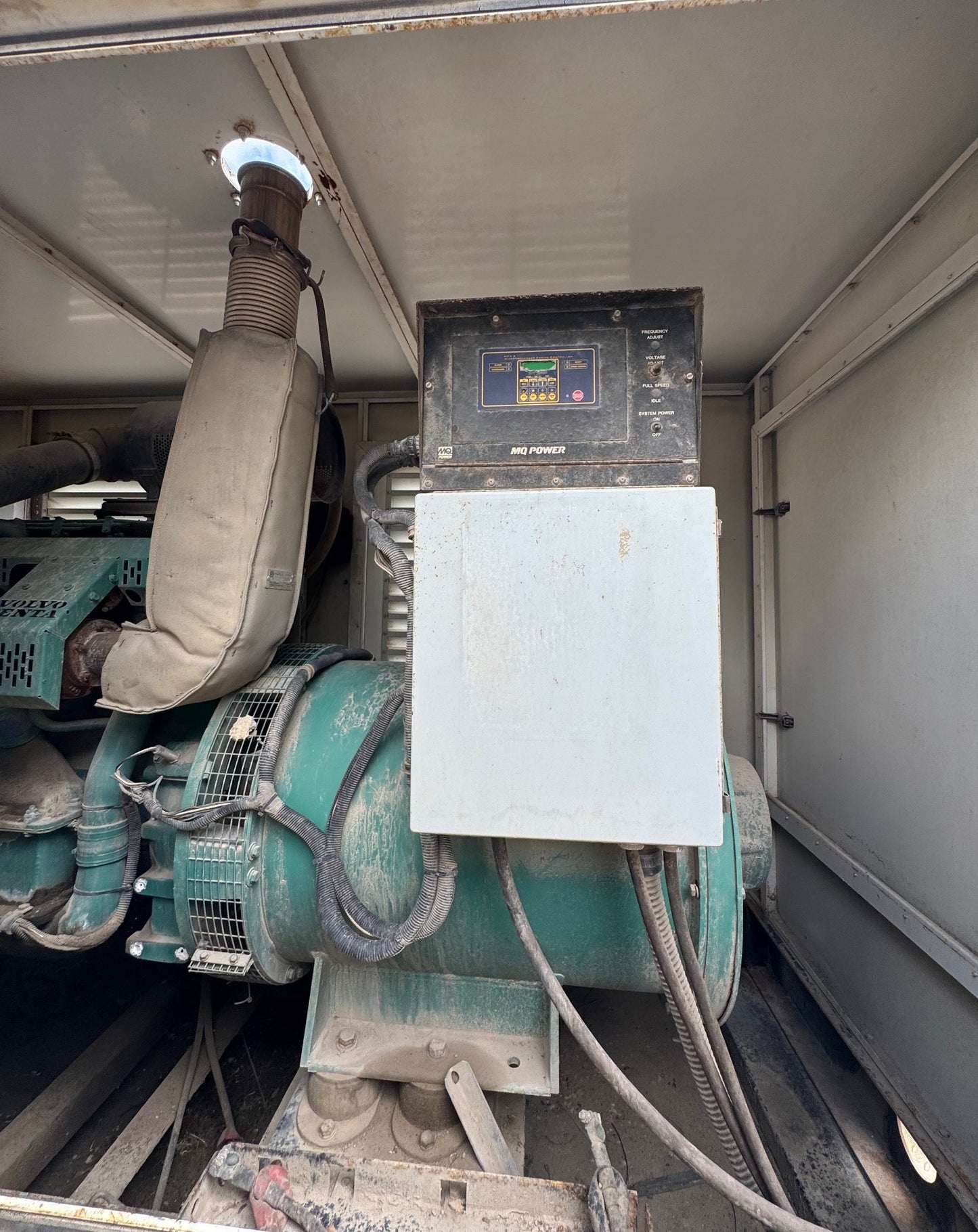 AS-IS 180KW KD200V MQ Volvo Penta Generator Set Trailer & On Board Air Compressor ALL