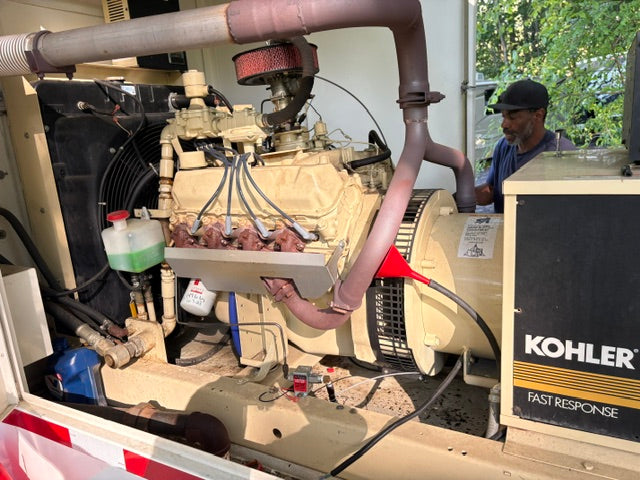 Kohler Ford 50RZ 50kW Standby Generator 49kW Nat Gas LP 1/3ph on Trailer 151hrs
