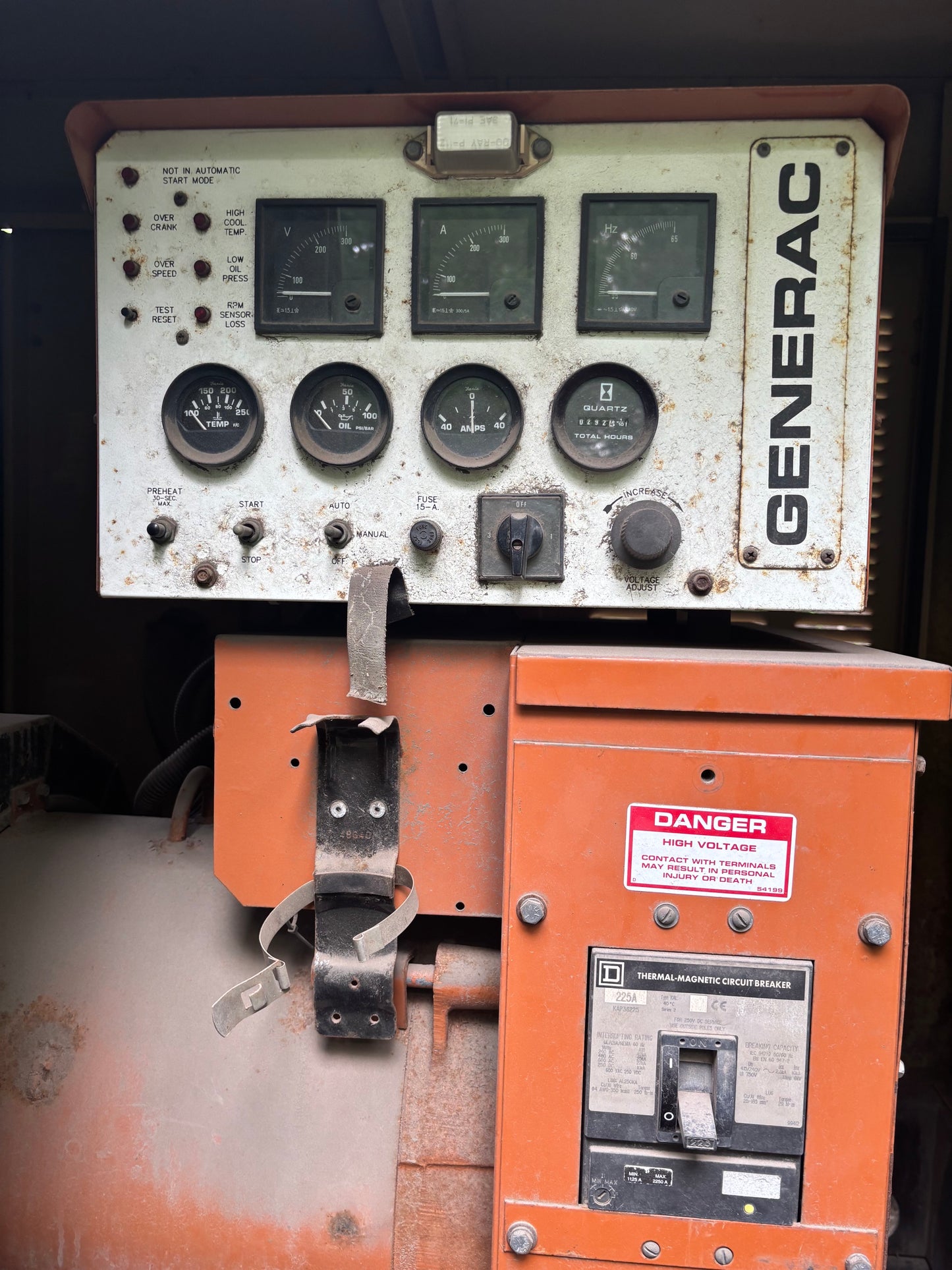 Generac 50kW Diesel Generator Daewoo SD050 1/3PH 292Hrs w/ Trailer TESTED w/ VIDEO
