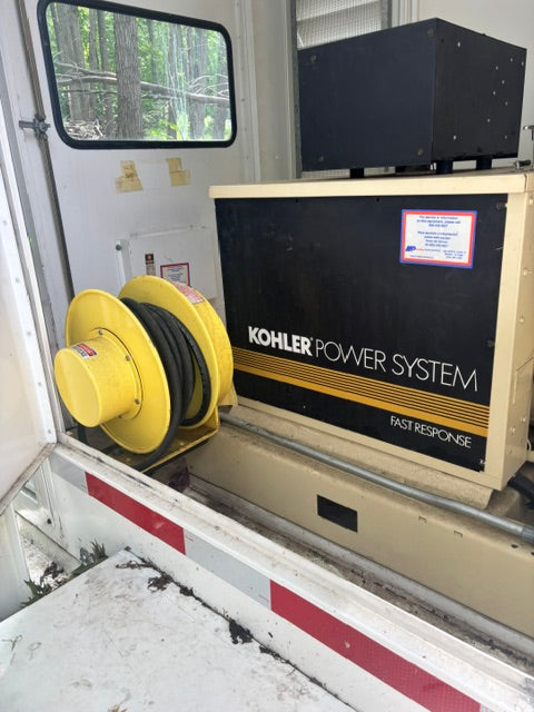 Kohler Ford 50RZ 50kW Standby Generator 49kW Nat Gas LP 1/3ph on Trailer 151hrs