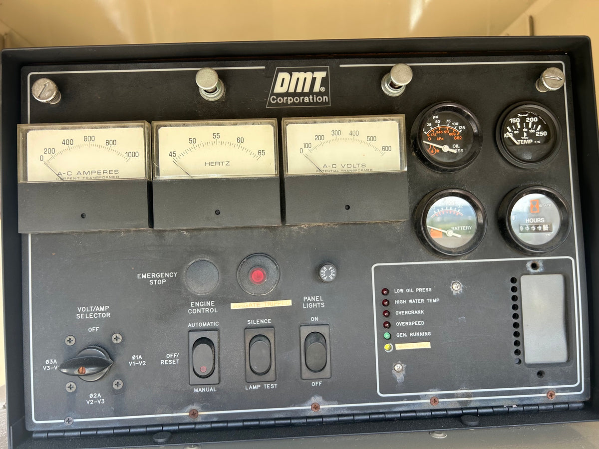 DMT 600D 600 kW Diesel Generator 277 480V 3 Phase Weather Enclosed Tank 350 Hrs