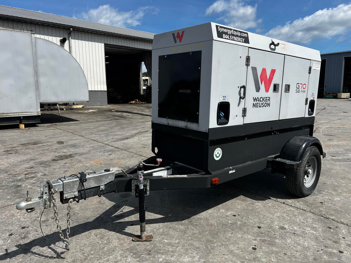 Wacker Neuson G70 58kW Portable Diesel Generator Kohler 511 Hrs