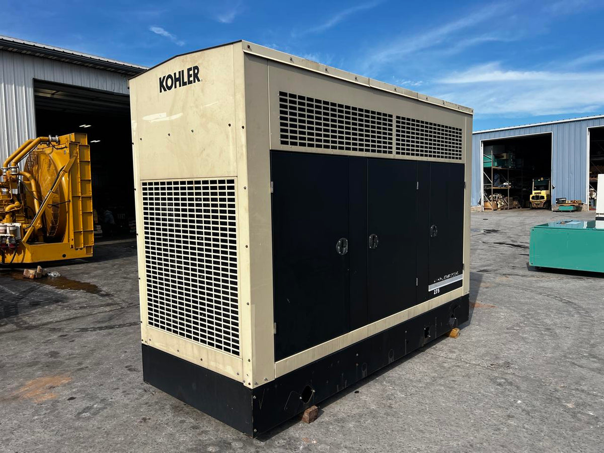 Kohler 275kW Diesel Generator Enclosed John Deere 277/480V 1402H