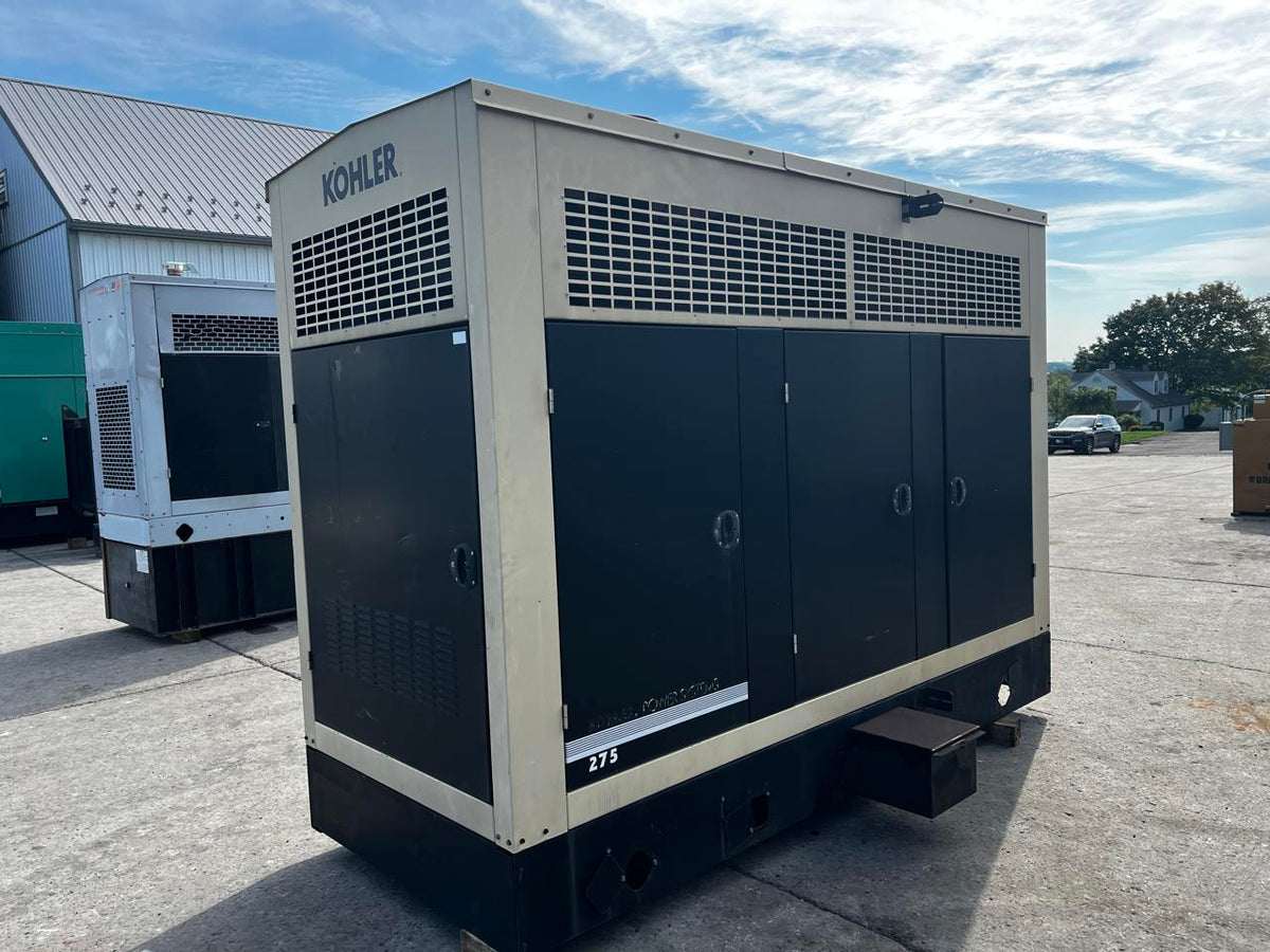 Kohler 275kW Diesel Generator Enclosed John Deere 277/480V 1402H