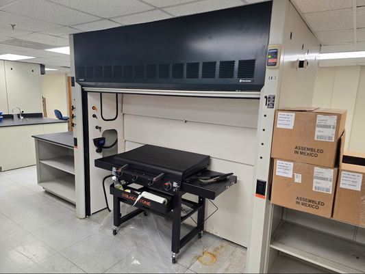 8’ Fisher Hamilton Concept Walk-In Fume Hood Vertical Sash