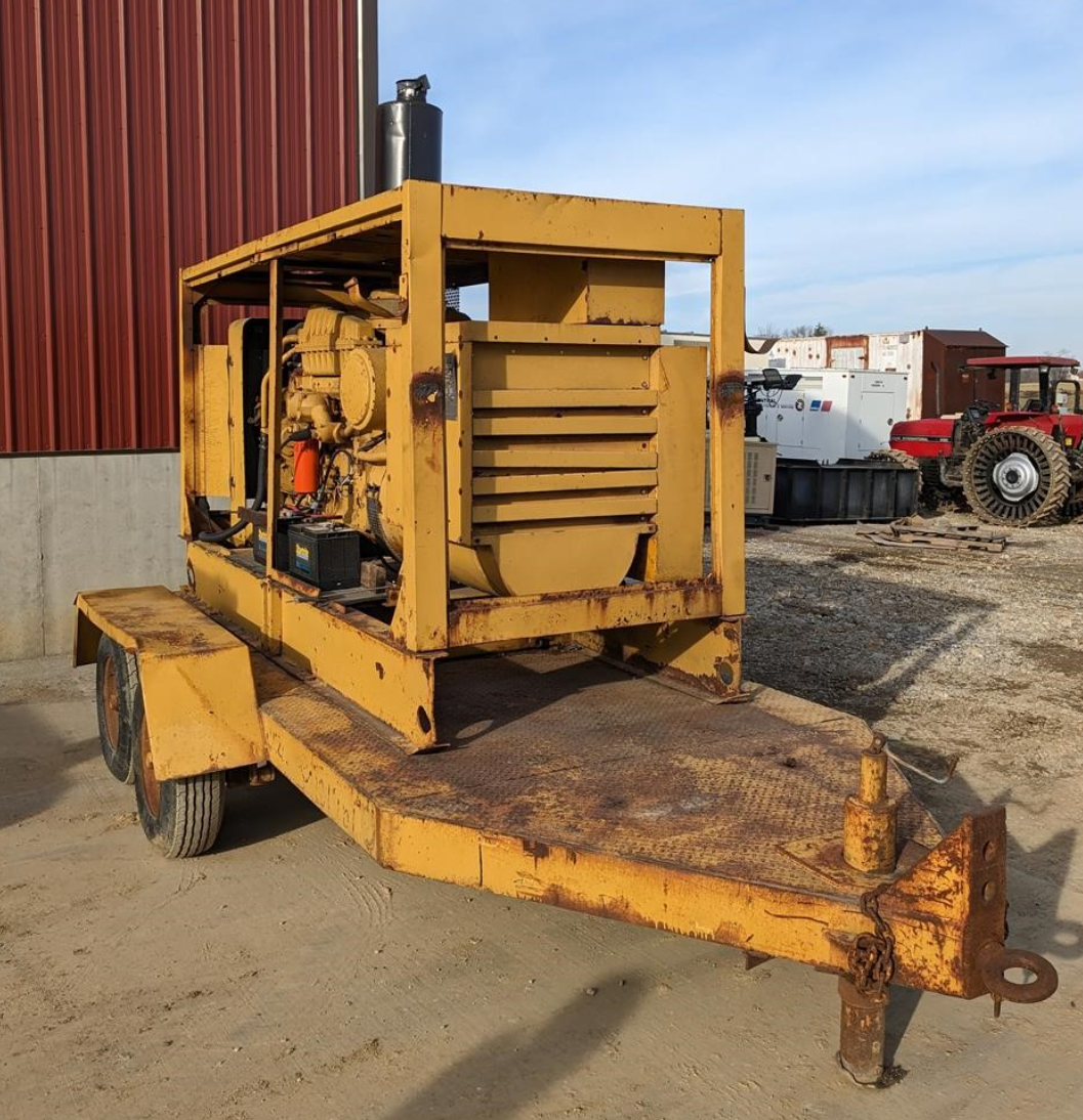 CATERPILLAR 155KW Prime 1985 CAT 3306 Diesel Towable Genset 4,716hrs TESTED