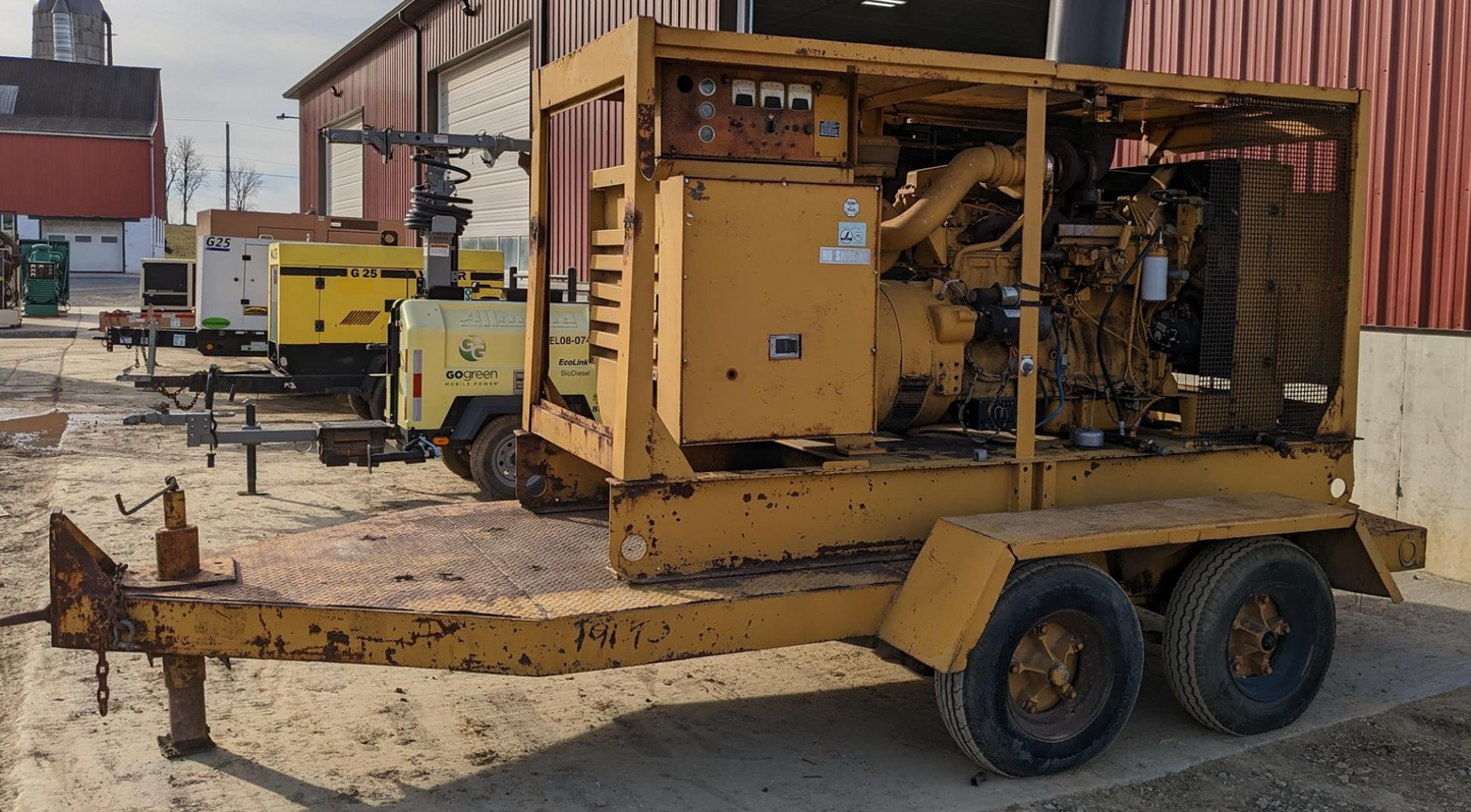 CATERPILLAR 155KW Prime 1985 CAT 3306 Diesel Towable Genset 4,716hrs TESTED