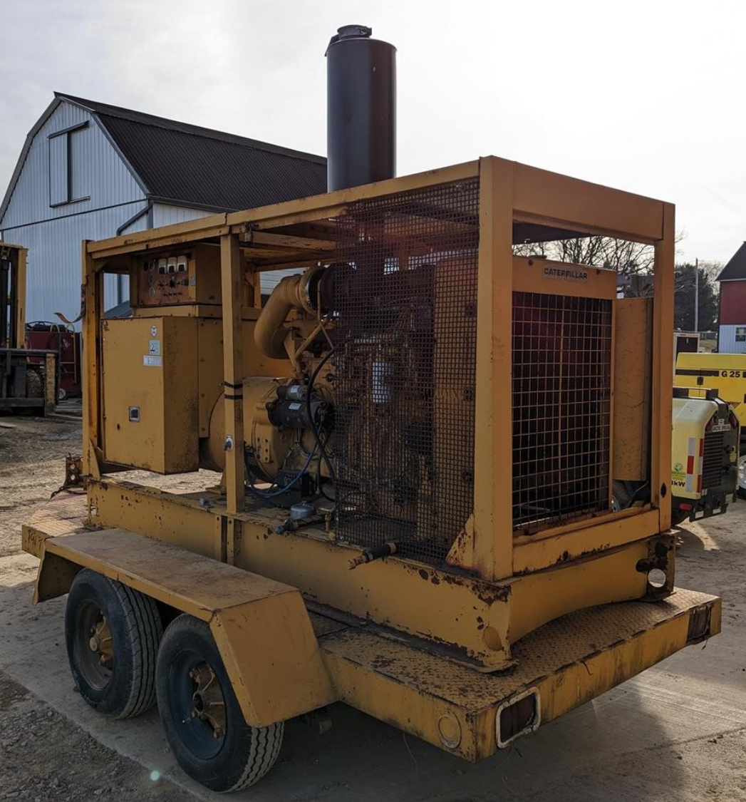 CATERPILLAR 155KW Prime 1985 CAT 3306 Diesel Towable Genset 4,716hrs TESTED