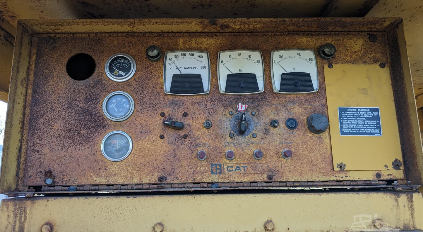 CATERPILLAR 155KW Prime 1985 CAT 3306 Diesel Towable Genset 4,716hrs TESTED