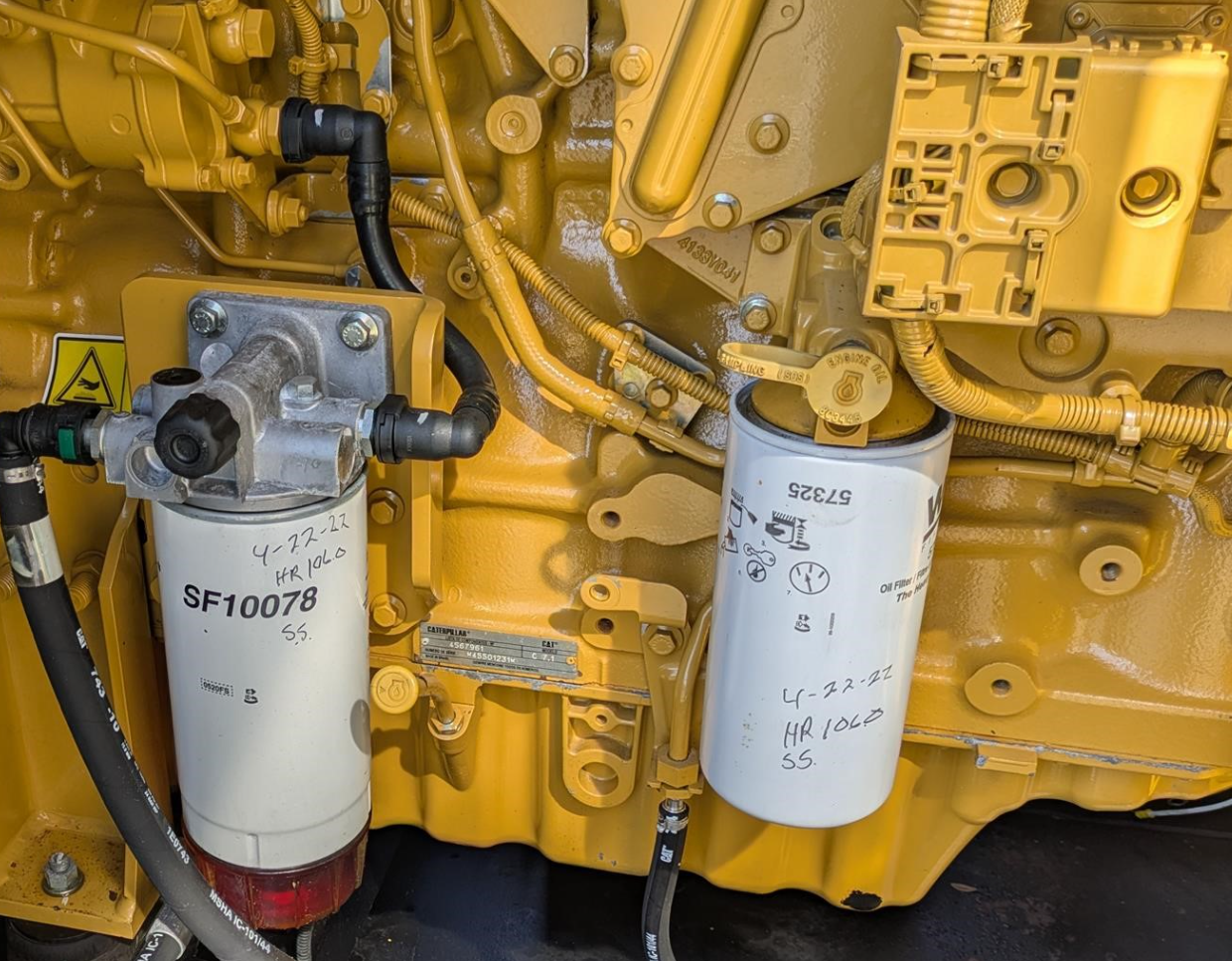 2018 Caterpillar D200-2 Diesel Generator 200kW 3-Phase / 150kW 1-Phase Cat C7.1 Engine 122hrs Quiet Enclosure 1640 Gal Tank