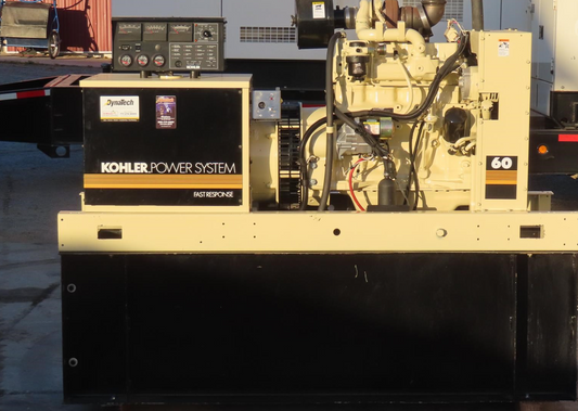 2000 60kW Kohler Diesel Generator John Deere 662hrs