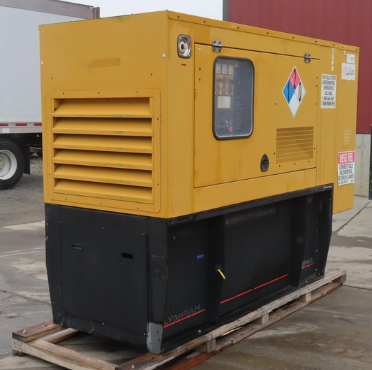 Olympian D60P4S 60 kW Diesel Generator 120/240V 1Ph CAT Perkins Engine Enclosed