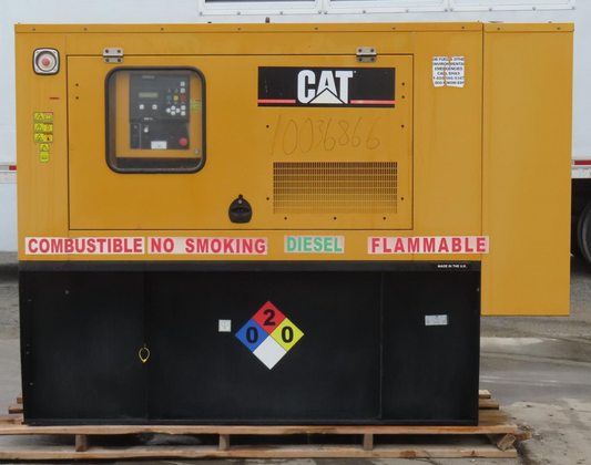 Caterpillar D60-4S 60 kW Diesel Generator 120/240V 1Ph CAT C4.4 Enclosed 376 Hrs