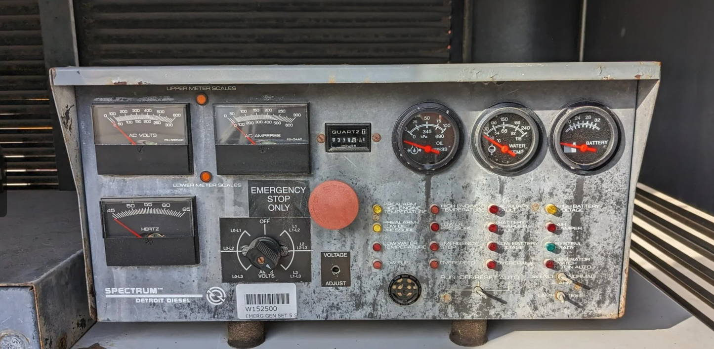 150KW SPECTRUM 150GS Nat Gas LP Generator 378hrs TESTED