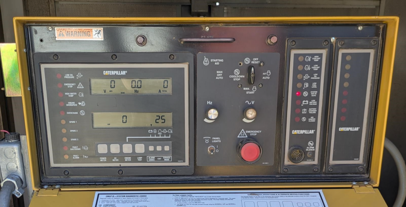 300kW CAT 3406 Diesel Generator 277/480 3ph '03 5477hrs TESTED