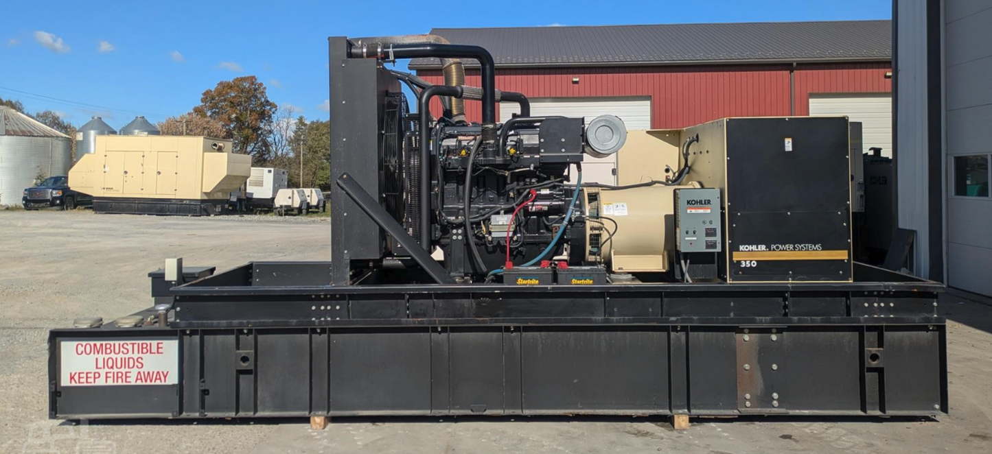 350KW Kohler 350ROZJ Diesel Generator 3ph 277/480 252Hrs '13 TESTED