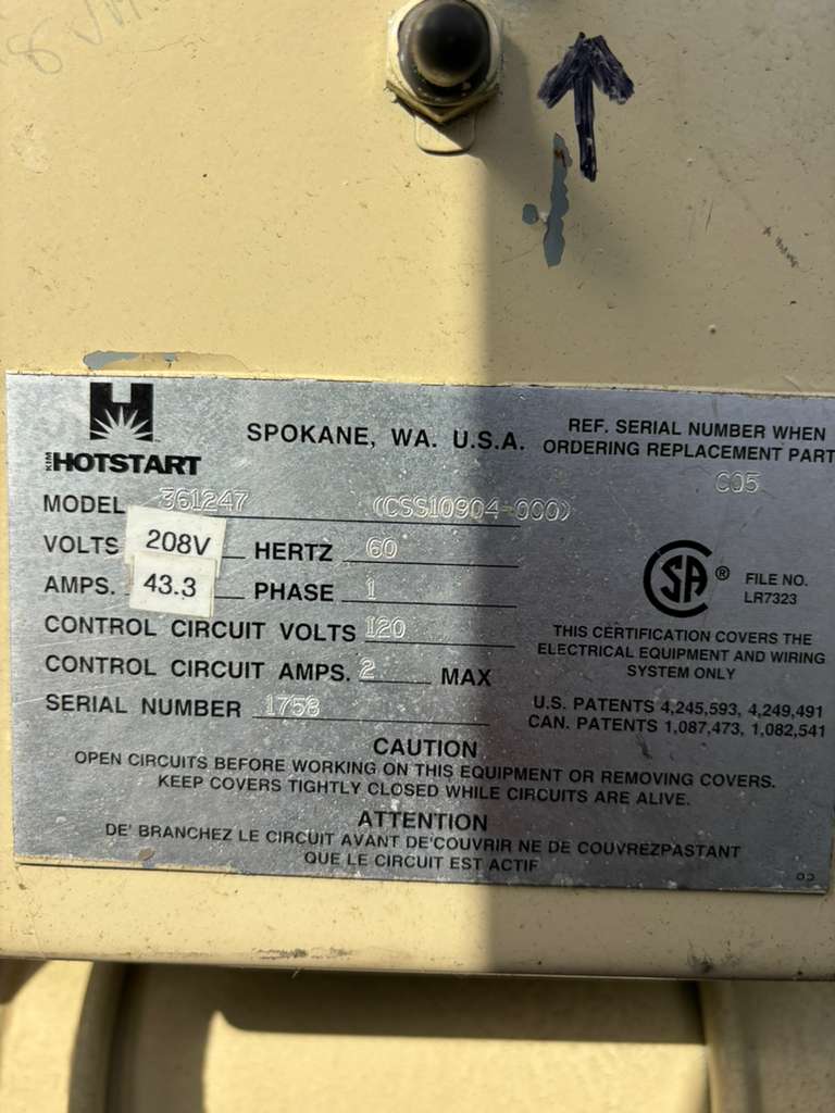 Kohler 750REOZM 750kW Diesel Generator 480V 3 Phase Low 324 Hrs Standby Enclosed