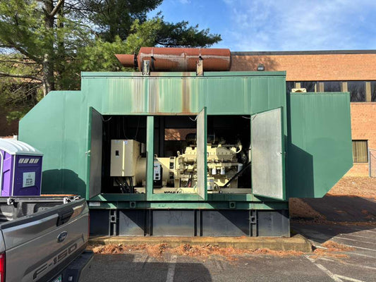 Kohler 750REOZM 750kW Diesel Generator 480V 3 Phase Low 324 Hrs Standby Enclosed